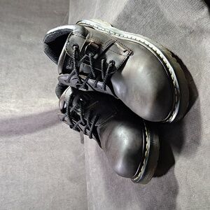 Dr. Martens Industrial Slip Resistant Brown Leather Lace Up Safety Shoes G US 11